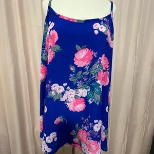 Torrid Blue Floral Camisole (Size 2)